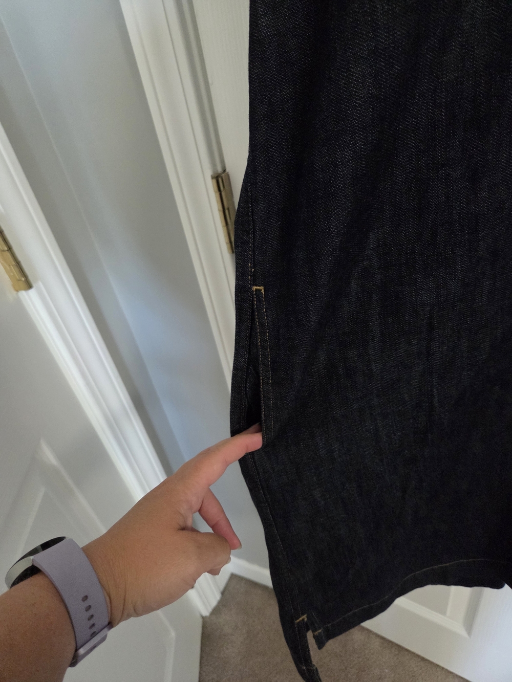 Lauren Ralph Lauren Dark Denim Shirt Dress - Picture 3 of 8